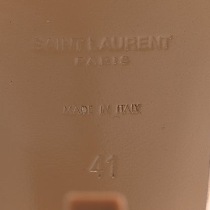 Saint Laurent Patent Tribute 105 Platform Sandals 41 Nude Powder 6 of 10