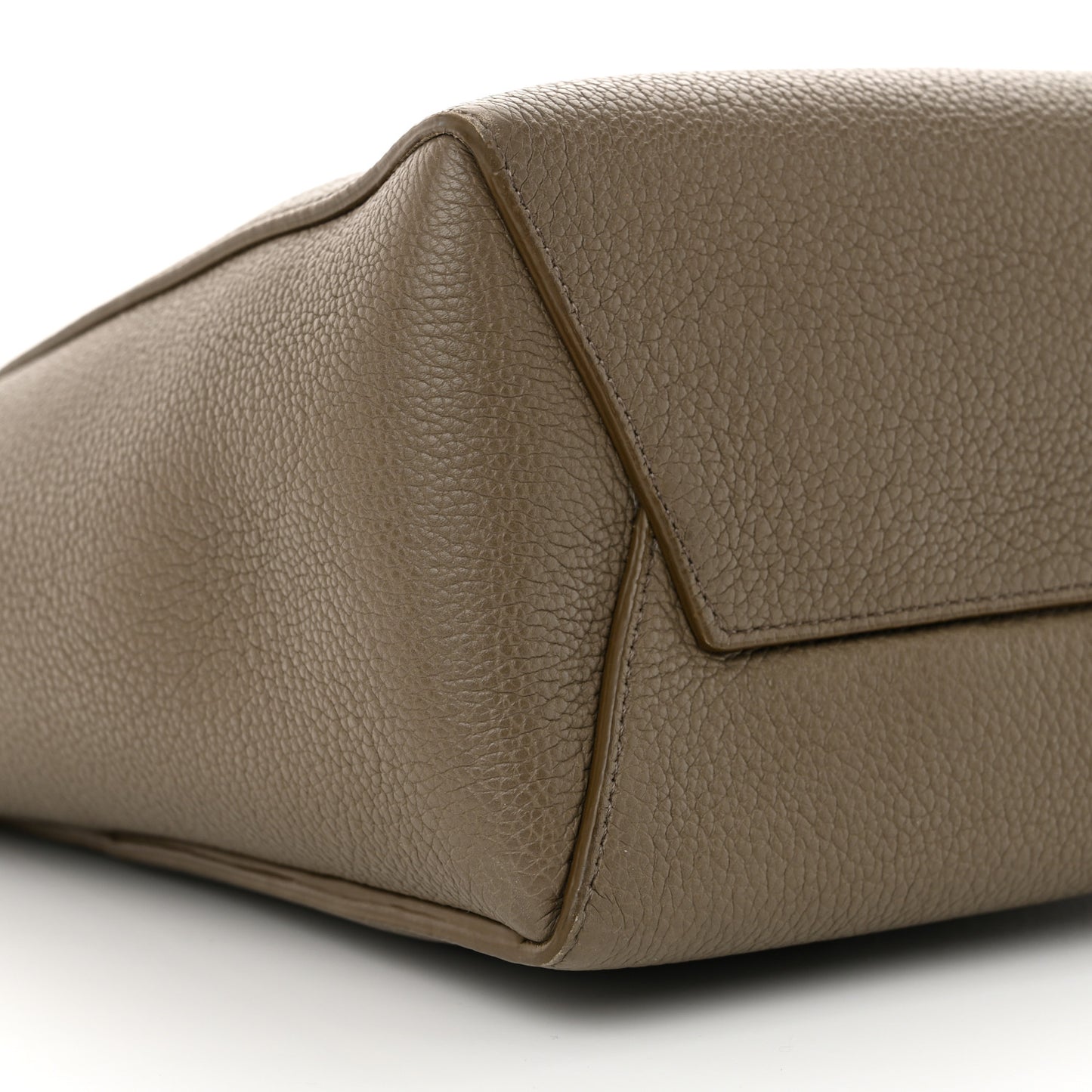 Soft Grained Calfskin Small Sangle Bucket Bag Taupe