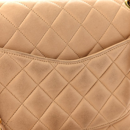 Chanel Lambskin Quilted Small Double Flap Beige 13 of 14