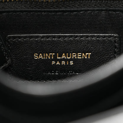 Saint Laurent SAINT LAURENT Calfskin Y Quilted Monogram Toy Loulou Crossbody Bag Black 7 of 13