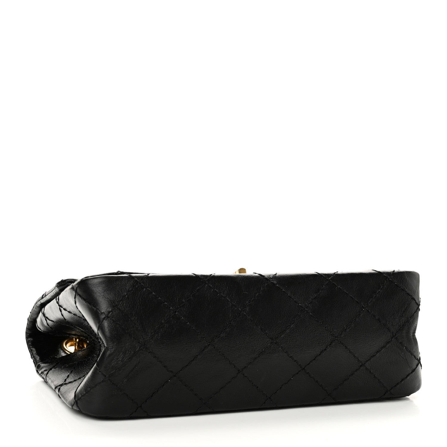 Chanel Aged Calfskin Quilted 2.55 Reissue Mini Flap Black 4 of 10