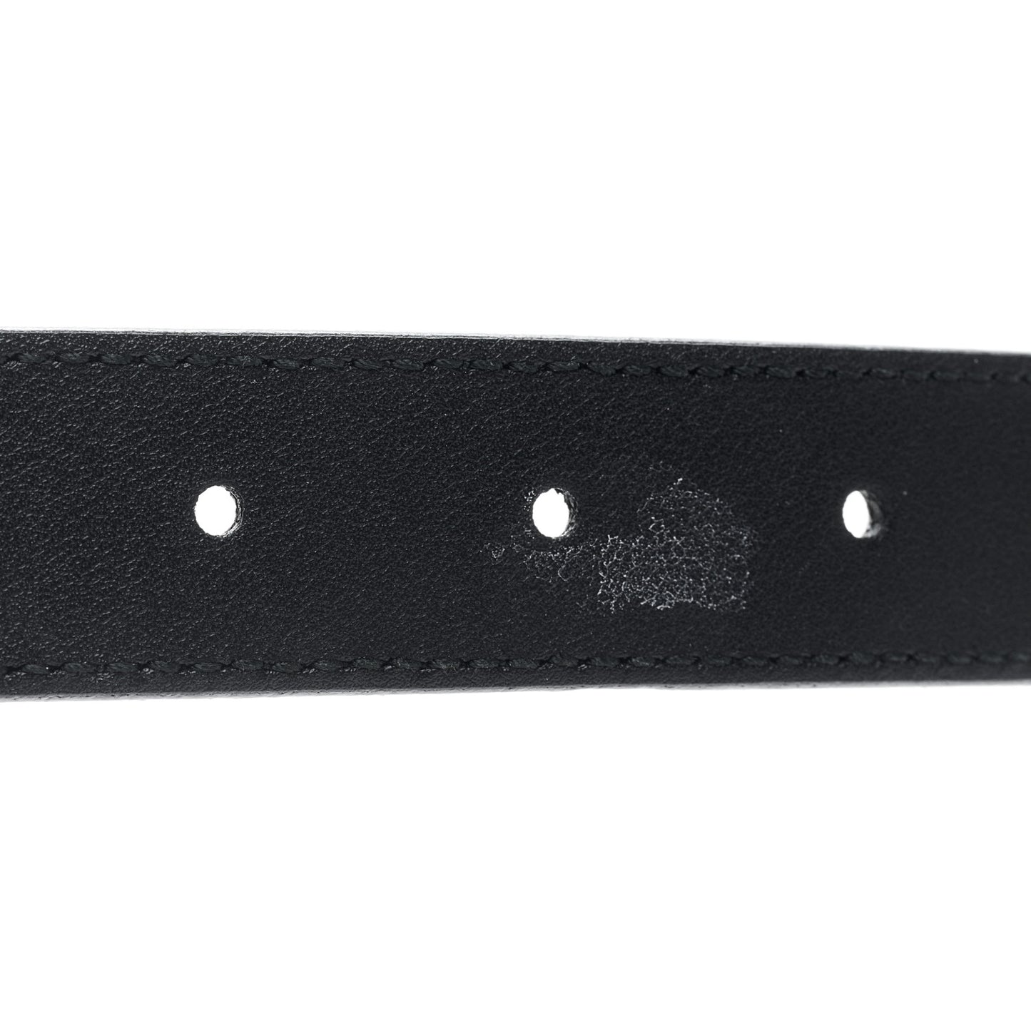 Moon Calfskin Torchon Double G 25mm Belt 85 34 Black
