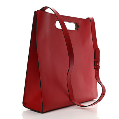 Gucci Calfskin Embossed Medium XL Tote Red 2 of 6