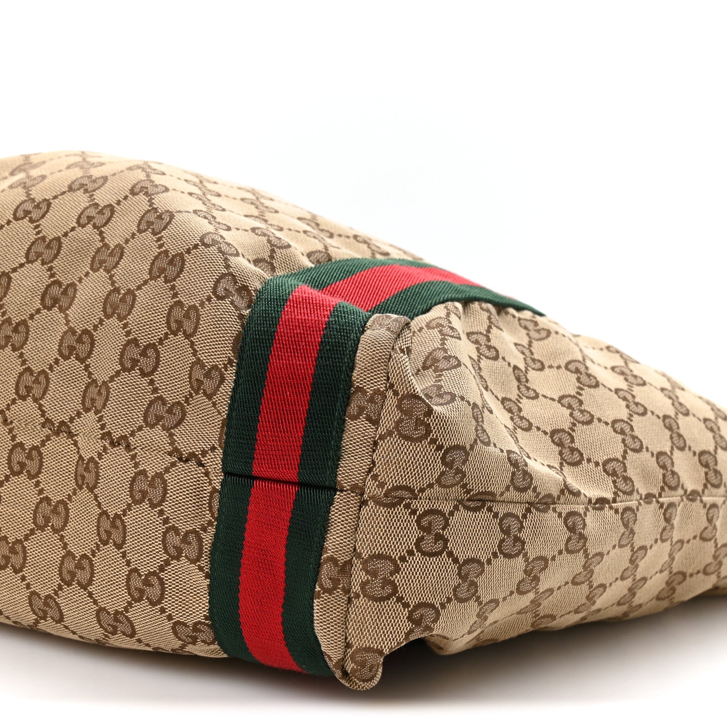 Gucci GG Monogram Medium Web Handle Vertical Tote Dark Brown 10 of 10
