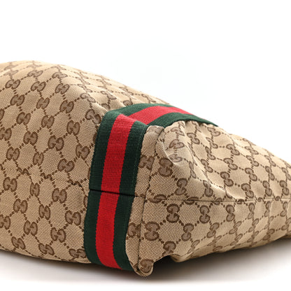 Gucci GG Monogram Medium Web Handle Vertical Tote Dark Brown 10 of 10
