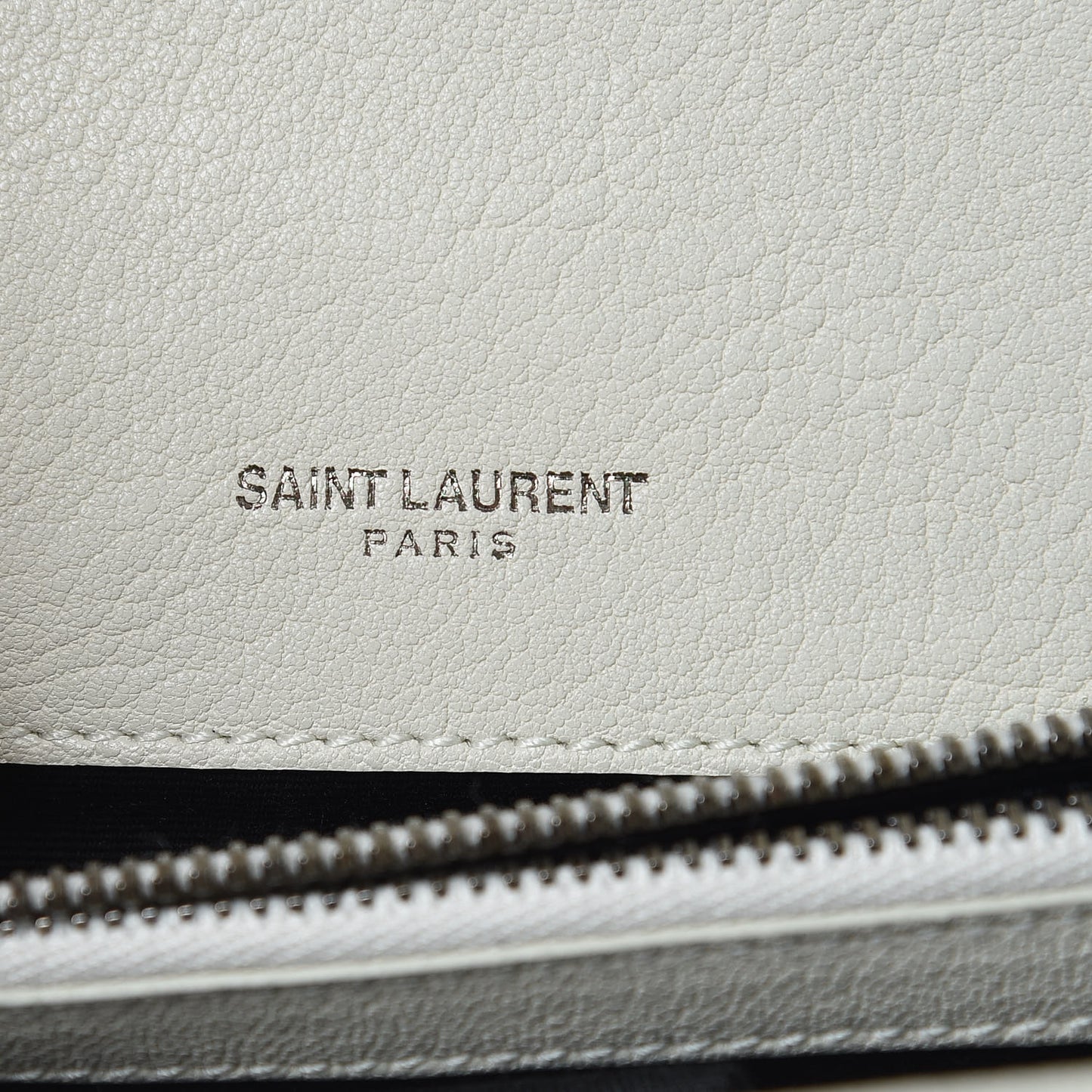 Sheepskin Matelasse Chevron Monogram Medium College Bag Dove White