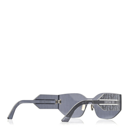 Christian Dior Acetate Oblique DiorClub Shield Sunglasses M6U Blue 4 of 9