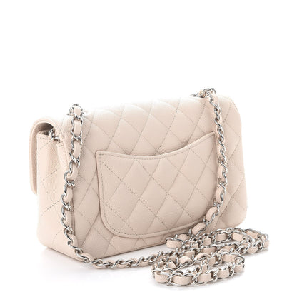 Chanel Caviar Quilted Mini Rectangular Flap Light Beige 3 of 8