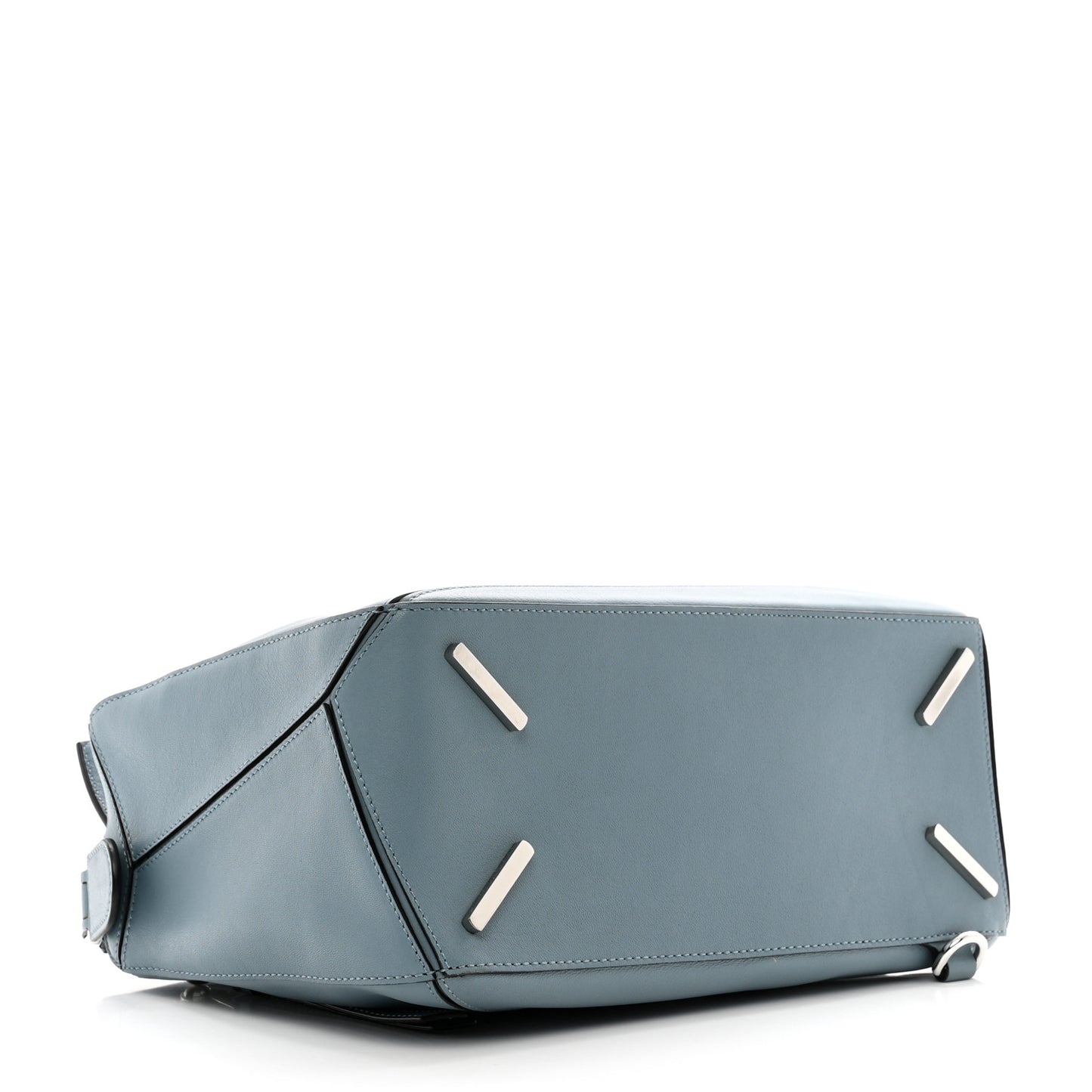 Calfskin Medium Puzzle Bag Stone Blue