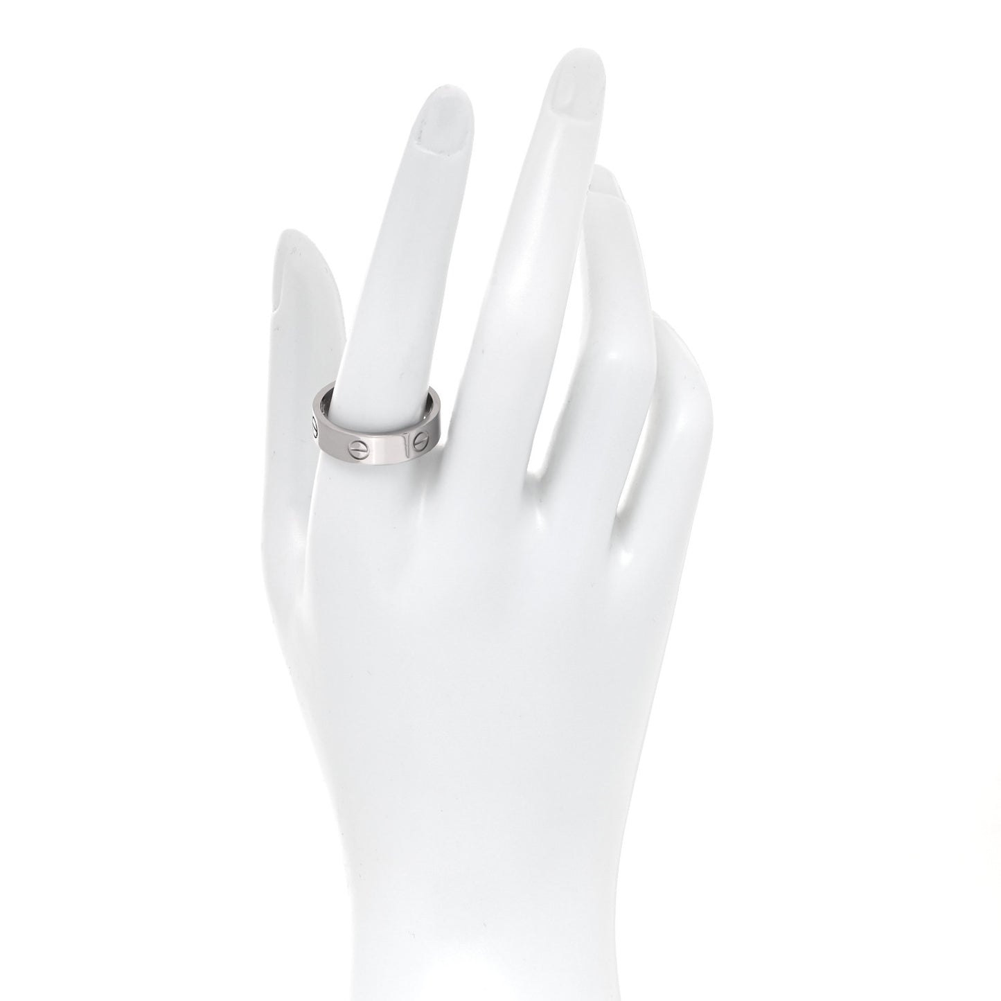 18K White Gold 6mm LOVE Ring 62 10