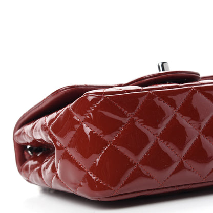 Chanel Patent Quilted Mini Square Flap Red 6 of 13