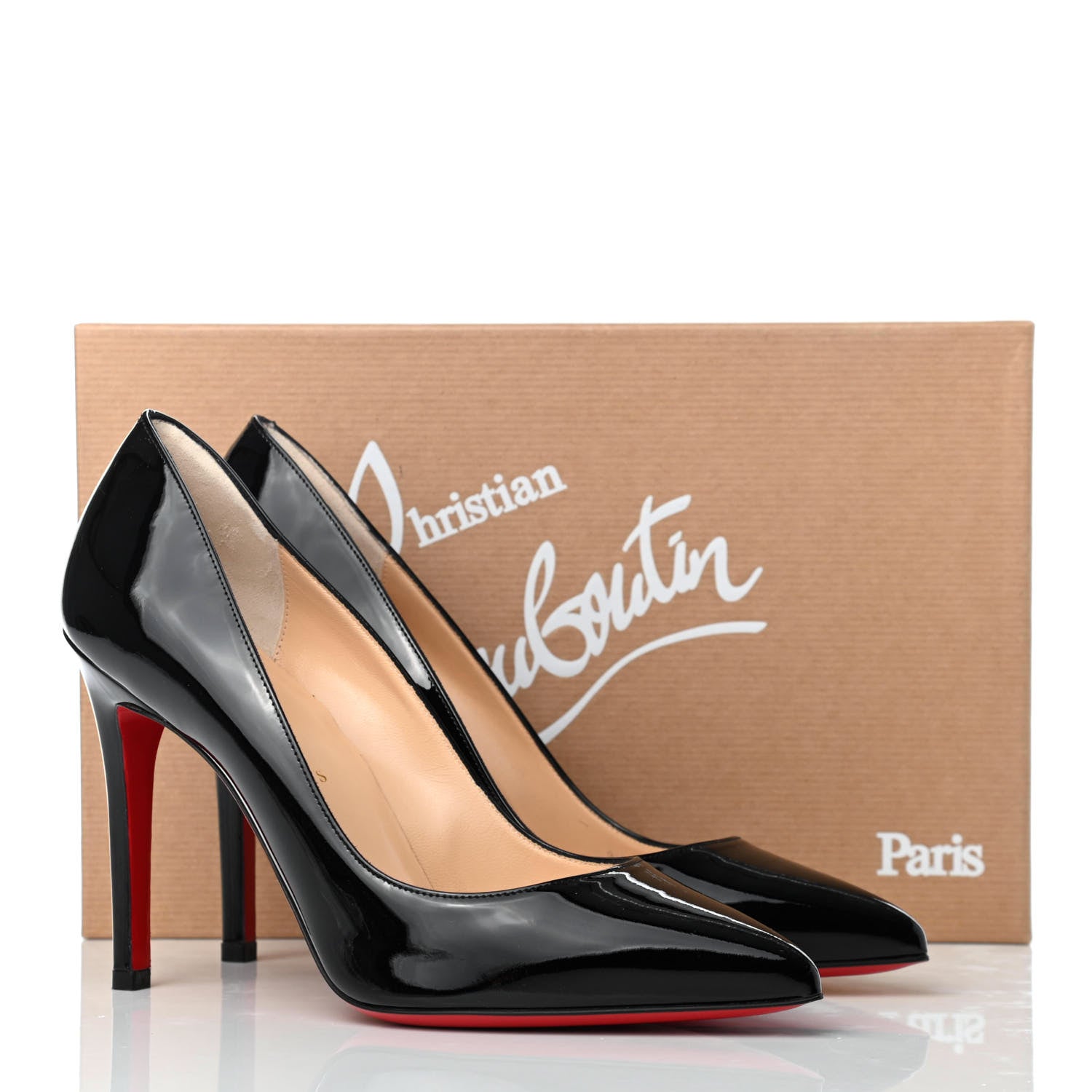 Christian Louboutin Patent Pigalle 100 Pumps 37.5 Black 10 of 10