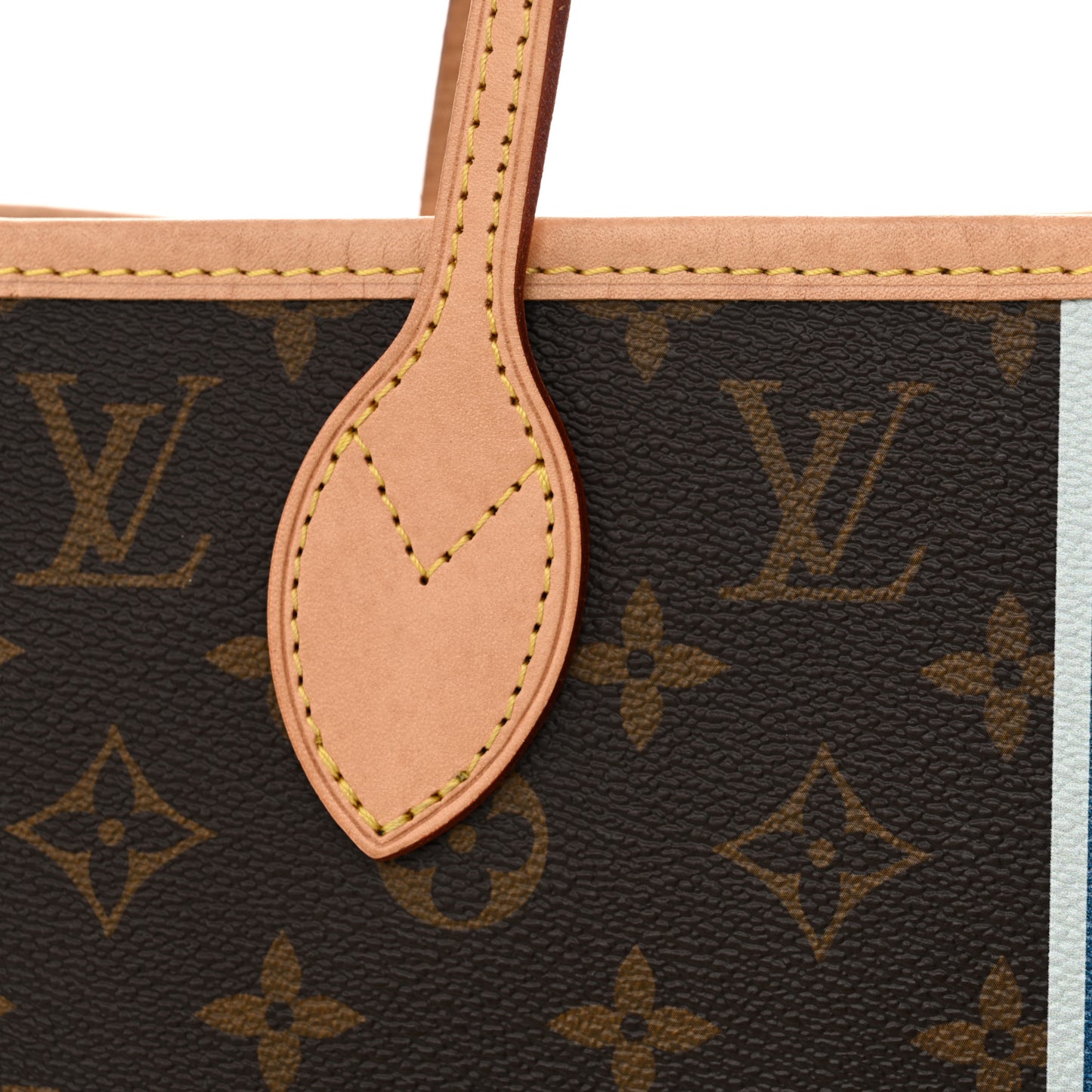 Monogram My LV Heritage Neverfull MM Blue De France White