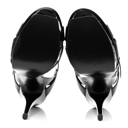 Saint Laurent Patent Tribute 105 Platform Sandals 36 Black 5 of 8