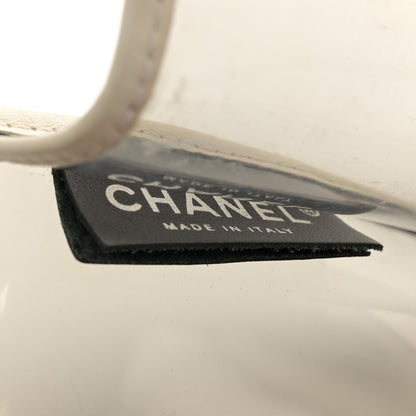 Chanel Lambskin Vinyl Large Naked Flap Silver 6 of 14