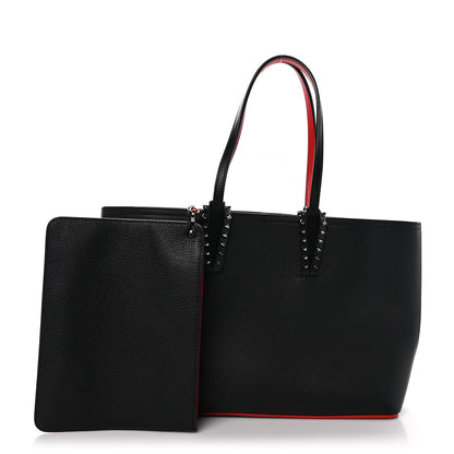 Christian Louboutin Calfskin Empire Spikes Small East West Cabata Tote Black 3 of 11
