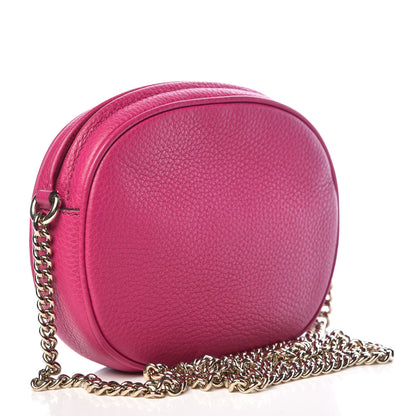 Gucci Cellarius Calfskin Mini Soho Chain Bag Bright Bouganville 3 of 10