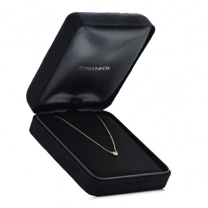 Tiffany 18K Yellow Gold Diamond .17ct Elsa Peretti Diamonds by the Yard Pendant Necklace 5 of 5
