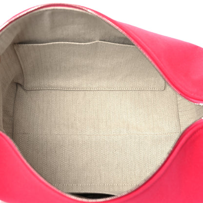 Hermes Canvas Large Bride-A-Brac Pouch Hibiscus 5 of 9