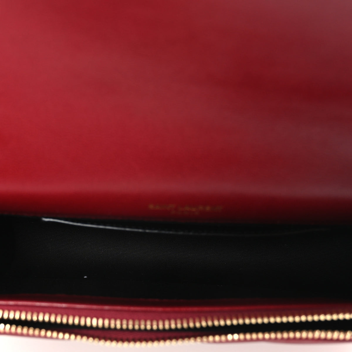 Calfskin Matelasse Chevron Monogram Envelope Chain Wallet Rouge Merlot