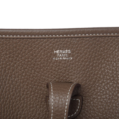 Hermes Taurillon Clemence Evelyne III PM Etoupe 6 of 8
