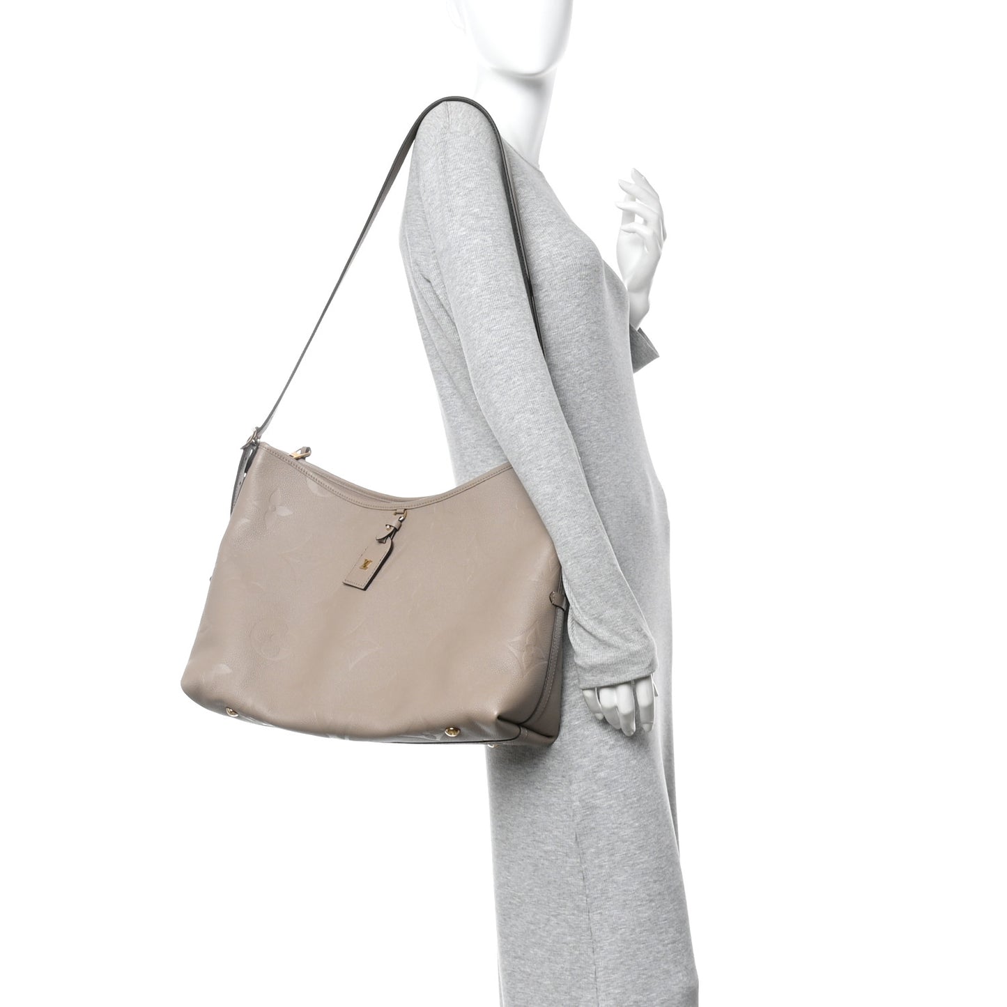 LOUIS VUITTON Empreinte Monogram Giant Carryall MM Tourterelle Tourterelle