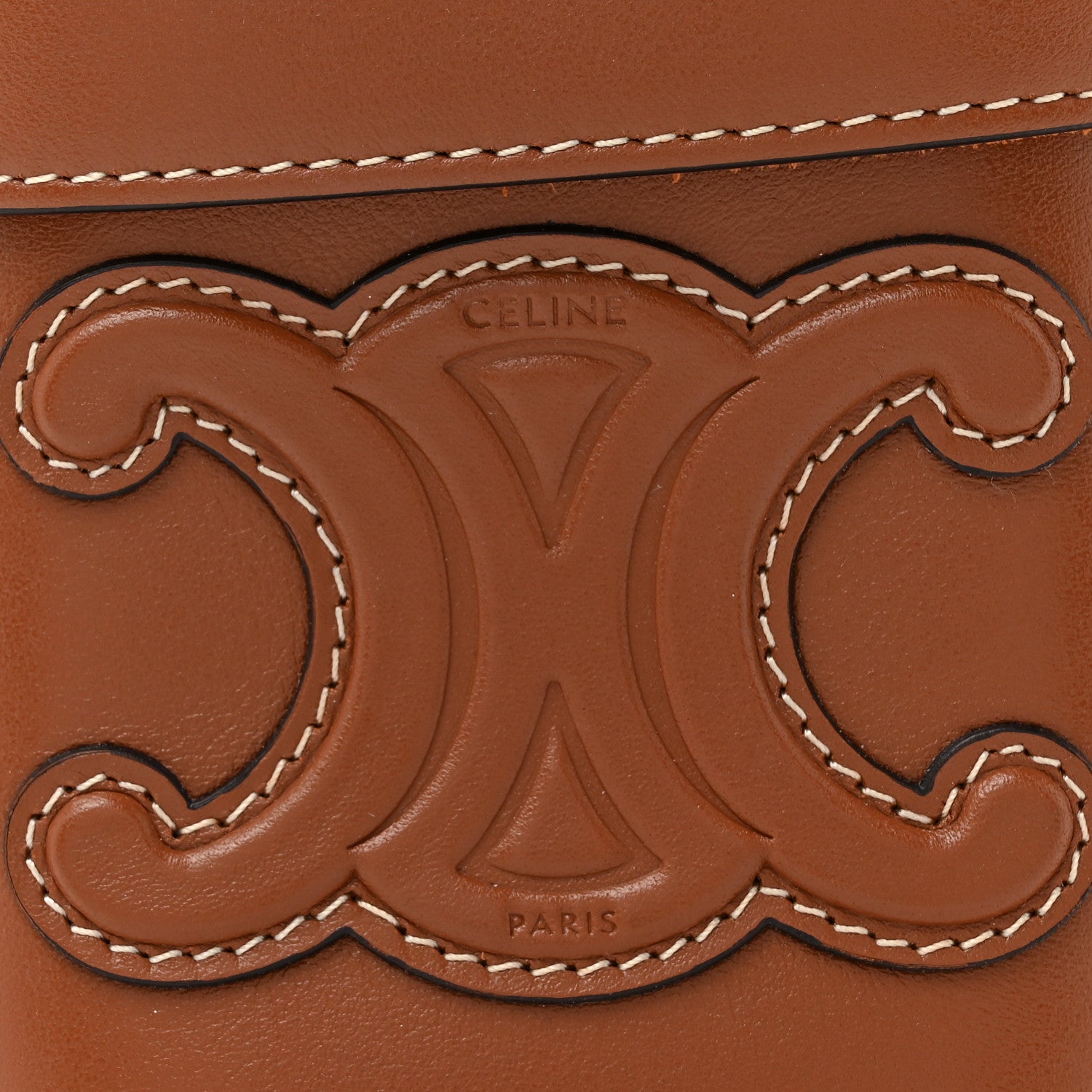 Celine Smooth Calfskin Small Cuir Triomphe Box Tan 7 of 10