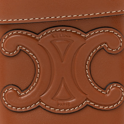 Celine Smooth Calfskin Small Cuir Triomphe Box Tan 7 of 10