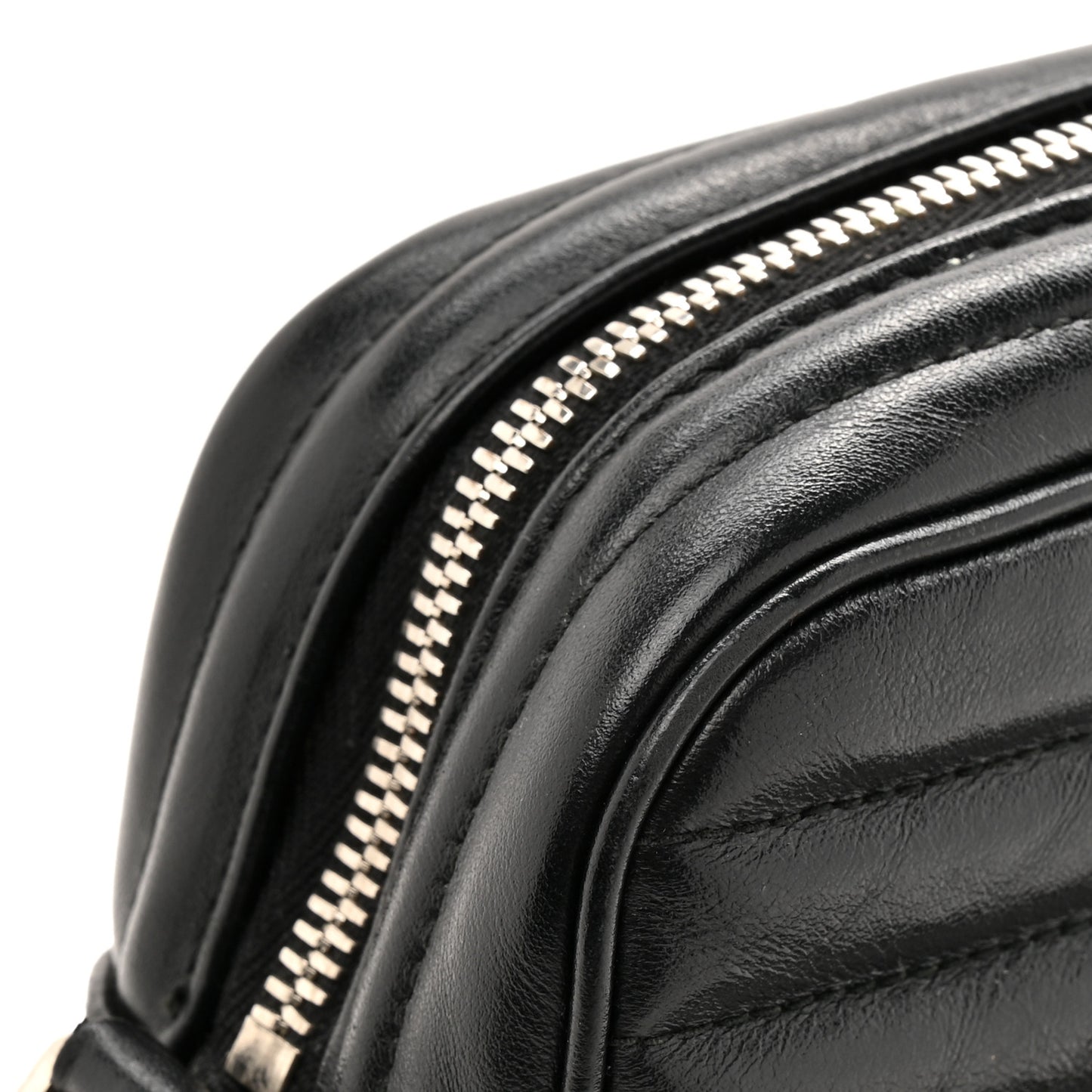 Soft Calfskin Diagramme Camera Bag Black