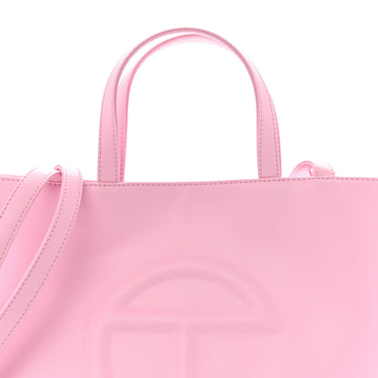 Telfar Vegan Leather Medium Shopping Bag Bubblegum 8 of 13