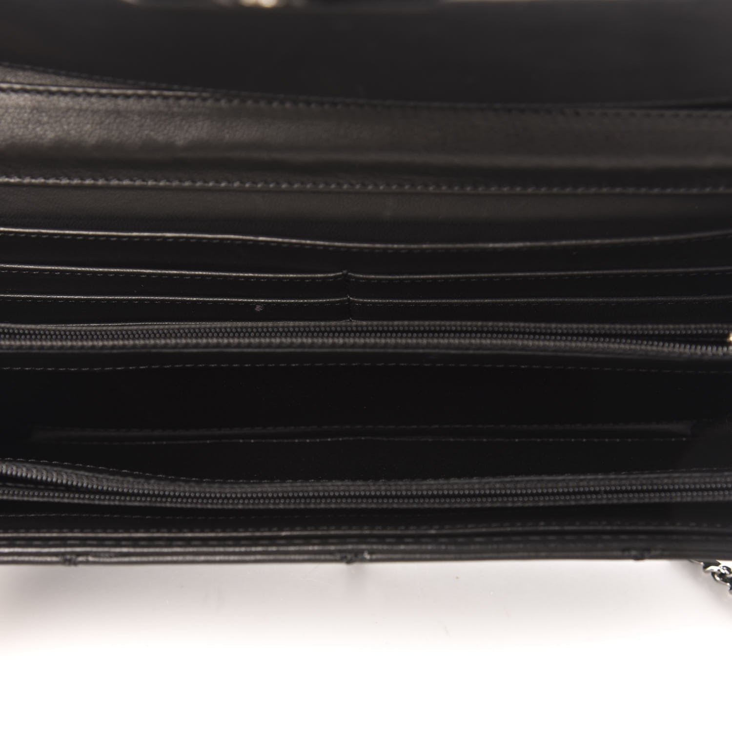 Chanel Lambskin Stitched Orient Express Wallet on Chain WOC Black 5 of 14