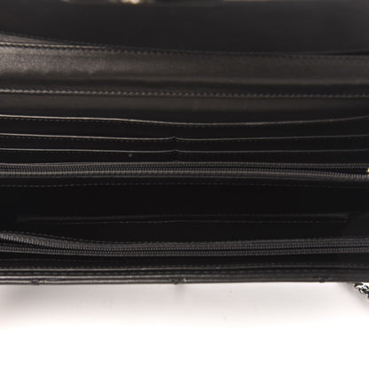 Chanel Lambskin Stitched Orient Express Wallet on Chain WOC Black 5 of 14