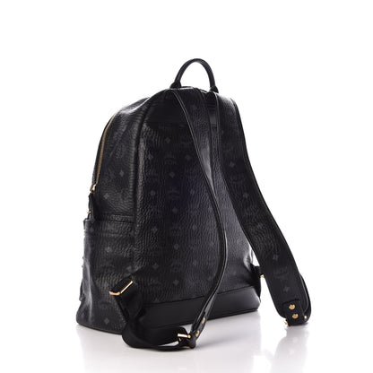 MCM Visetos Studded Medium Stark M Backpack Black 3 of 7