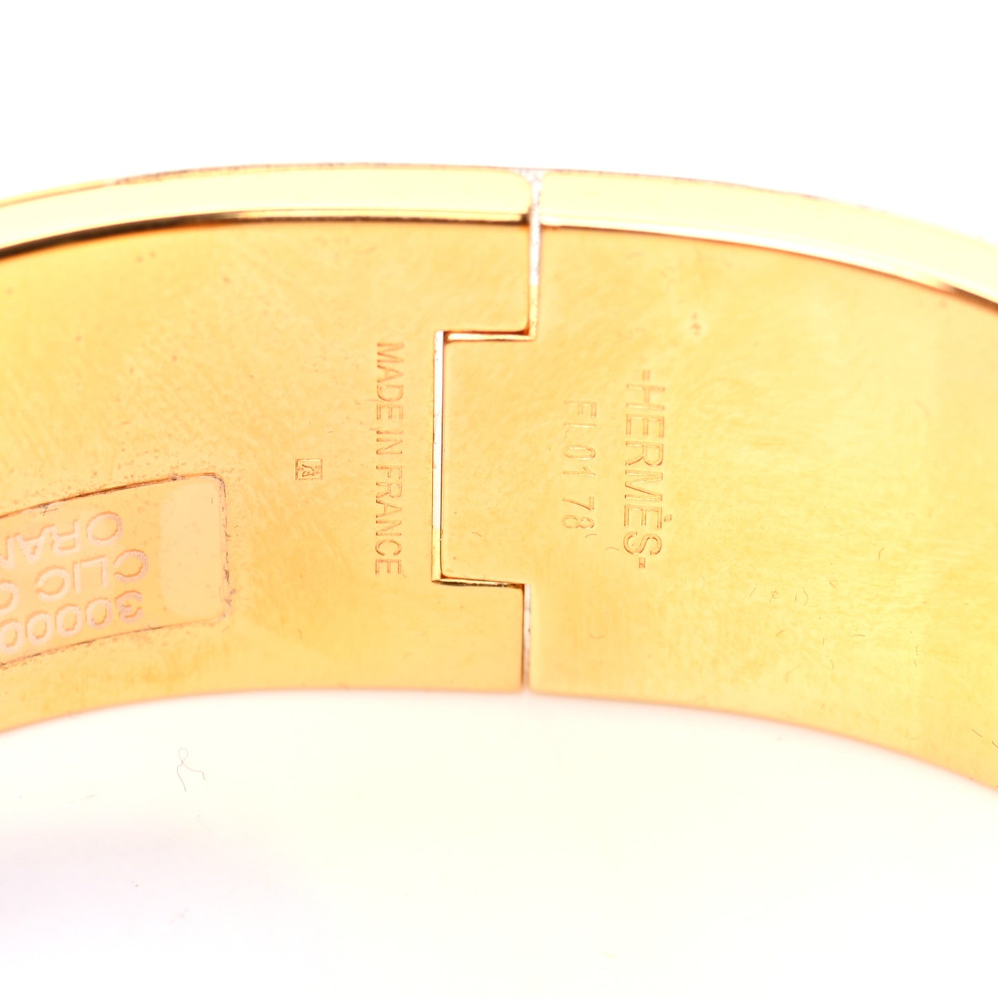 Enamel Wide Clic Clac H Bracelet PM Orange