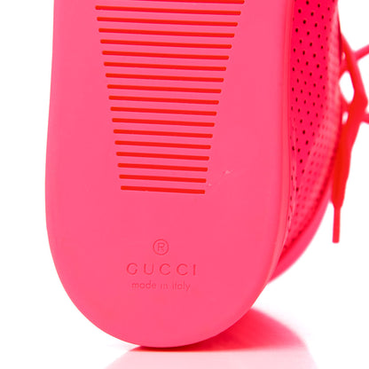 Gucci Calfskin Coda High Top Sneakers 36.5 Neon Pink 6 of 8