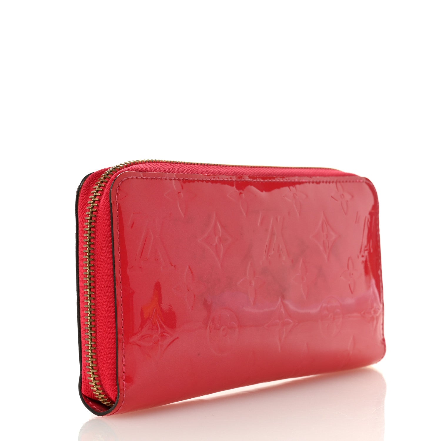 Louis Vuitton Vernis Zippy Wallet Rose Litchi 3 of 13