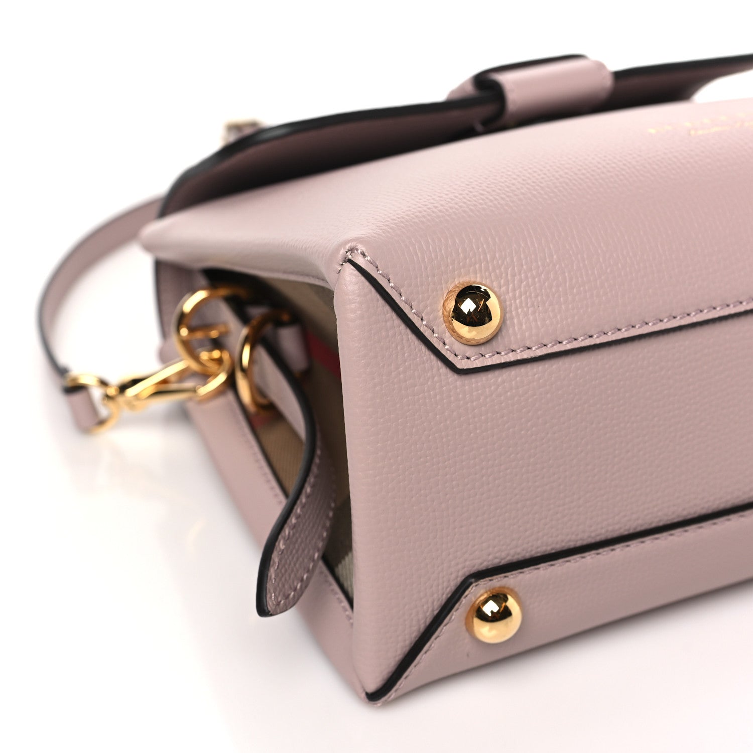 Burberry Derby Calfskin House Check Small Camberley Pale Orchid 7 of 8