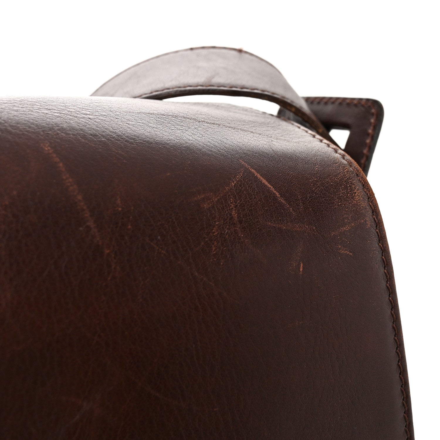 Chanel Lambskin Logo Messenger Flap Brown 14 of 15