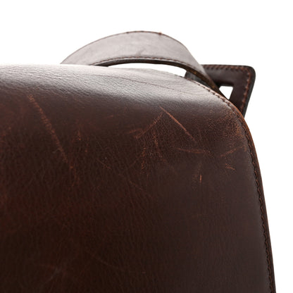 Chanel Lambskin Logo Messenger Flap Brown 14 of 15