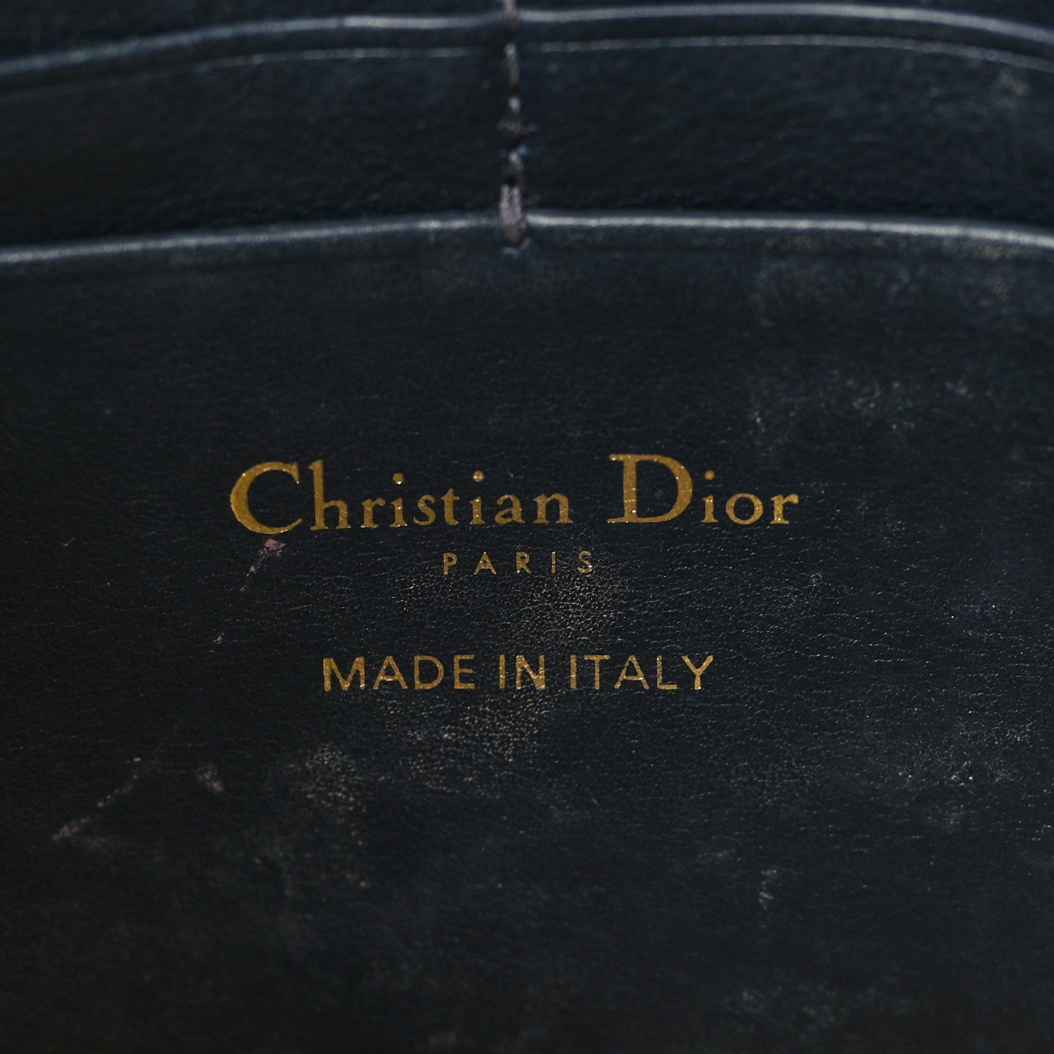 Christian Dior Oblique Saddle Chain Pouch Blue 6 of 11