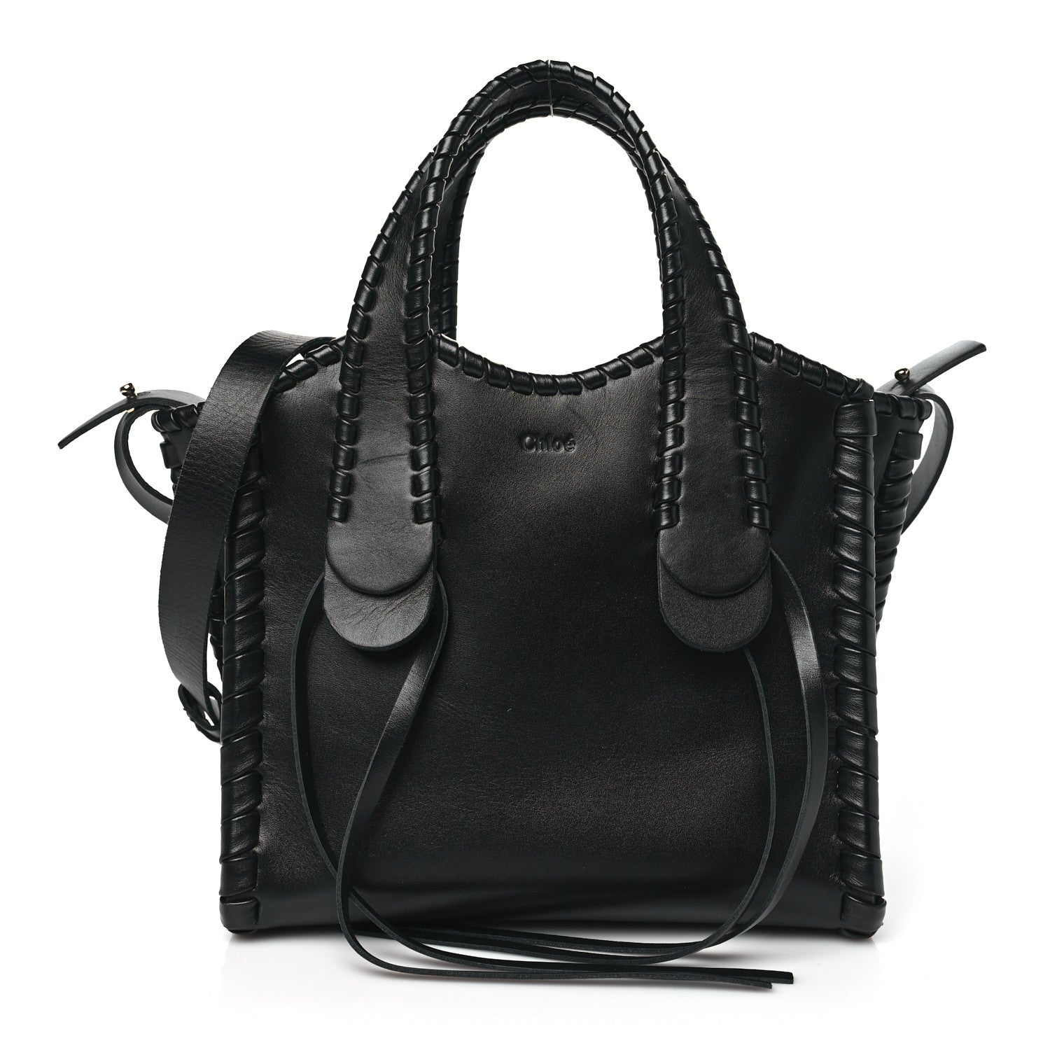 Chloe Calfskin Small Mony Tote Black 1 of 10