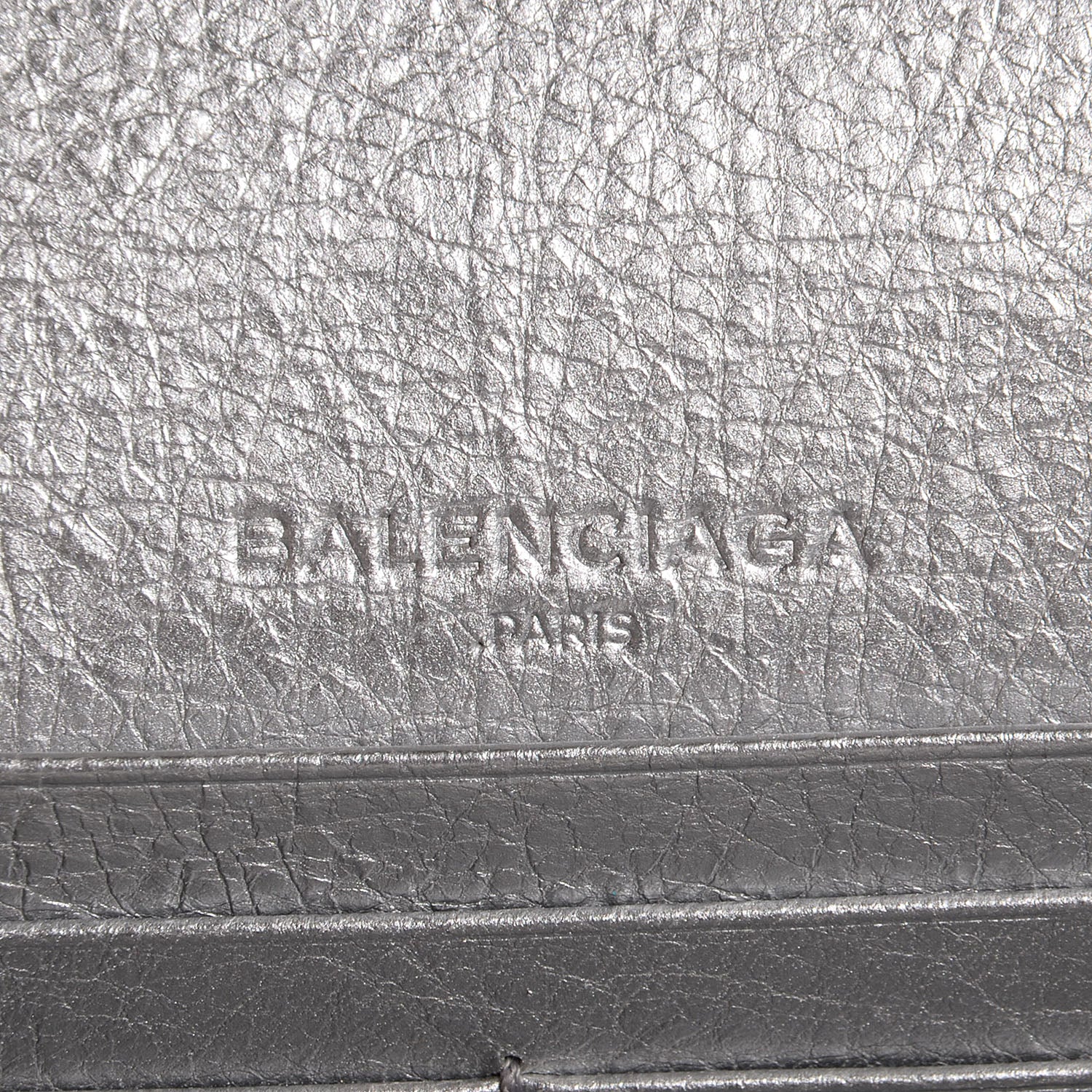 Balenciaga Agneau Giant 12 Silver Hardware Money Wallet Gris Aluminum 7 of 8