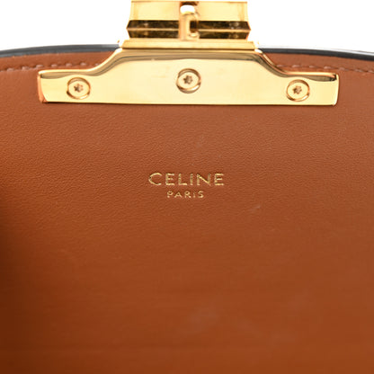 Celine Calfskin Triomphe Canvas Teen Triomphe Bag Tan 7 of 10