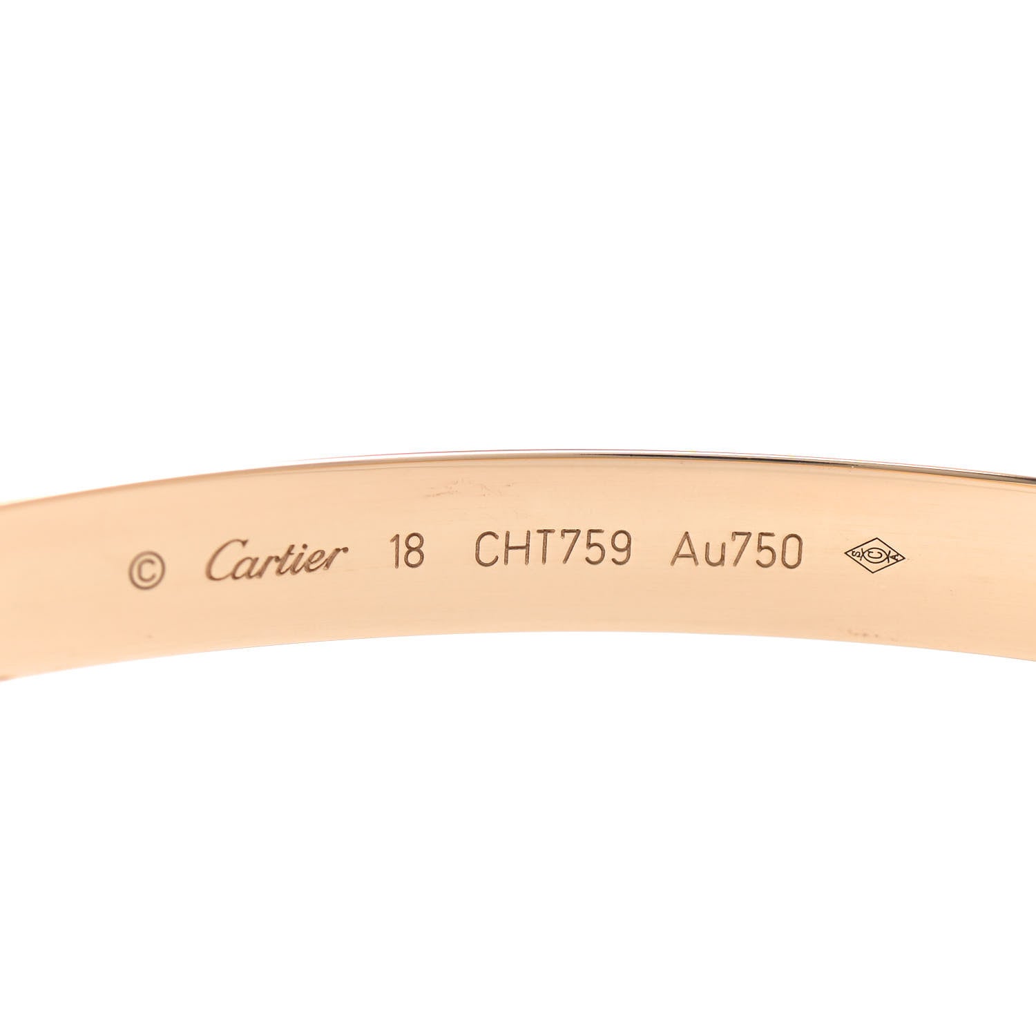 Cartier 18K Yellow Gold LOVE Bracelet 18 5 of 6