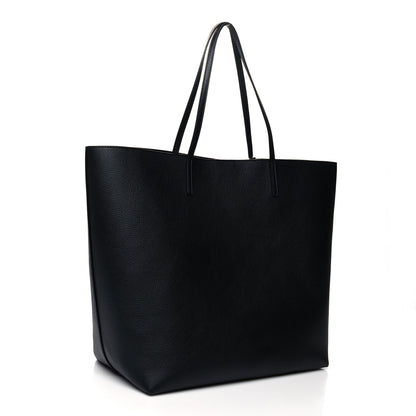 Alexander McQueen Grained Calfskin Skull Open Shopper Tote Black 4 of 13