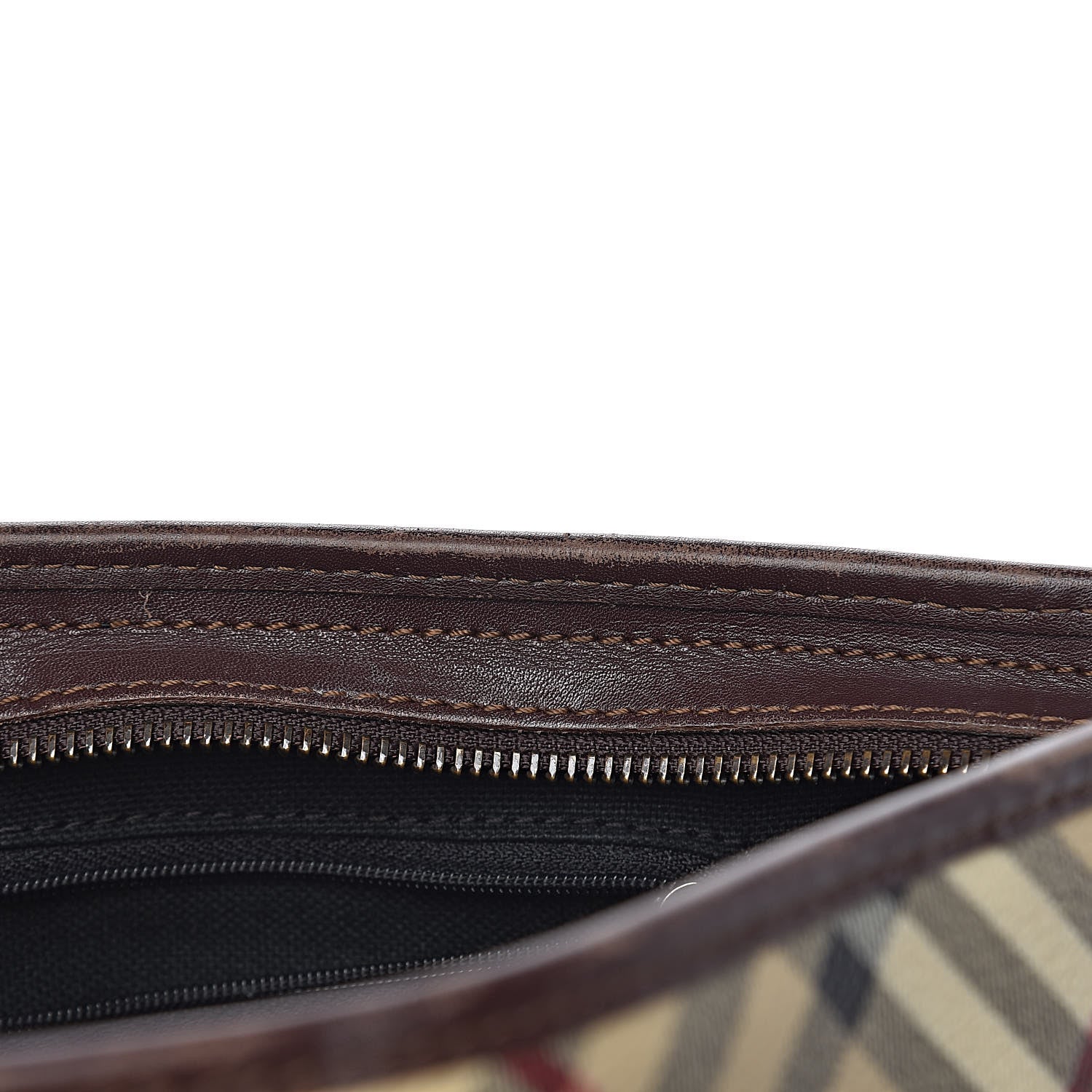 Burberry Haymarket Check Studded Tote Bag Chocolate 11 of 23
