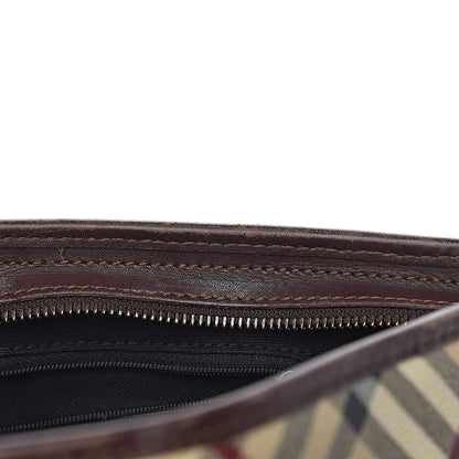 Burberry Haymarket Check Studded Tote Bag Chocolate 11 of 23