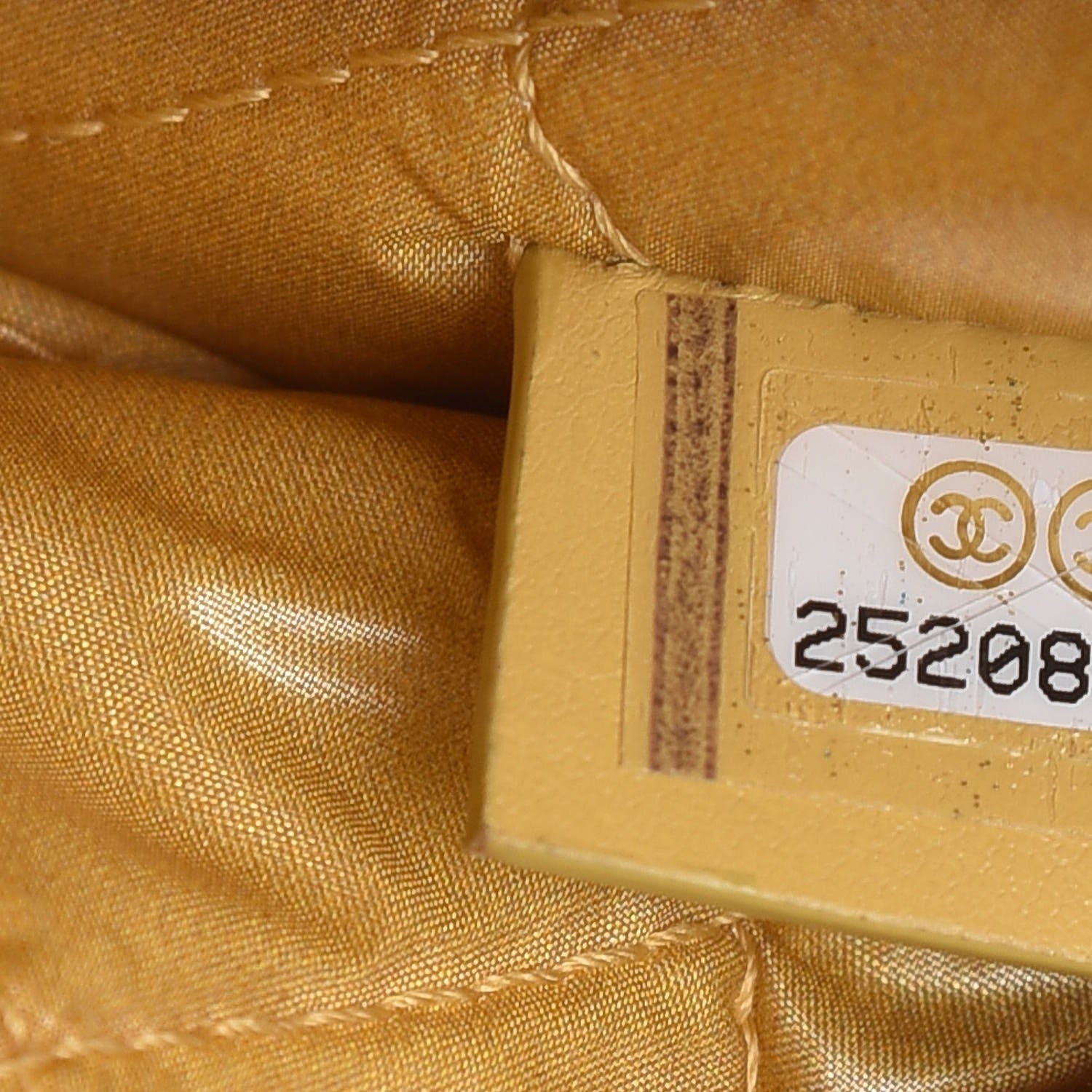 Chanel Canvas Small Deauville Pouch Light Yellow 7 of 7