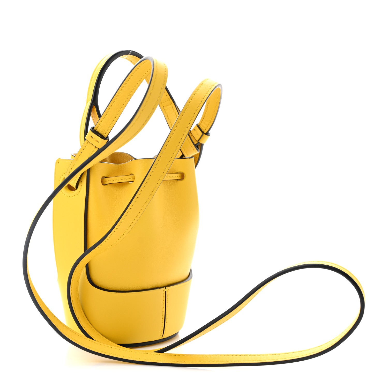 Loewe Calfskin Mini Balloon Bucket Bag Yellow 3 of 10