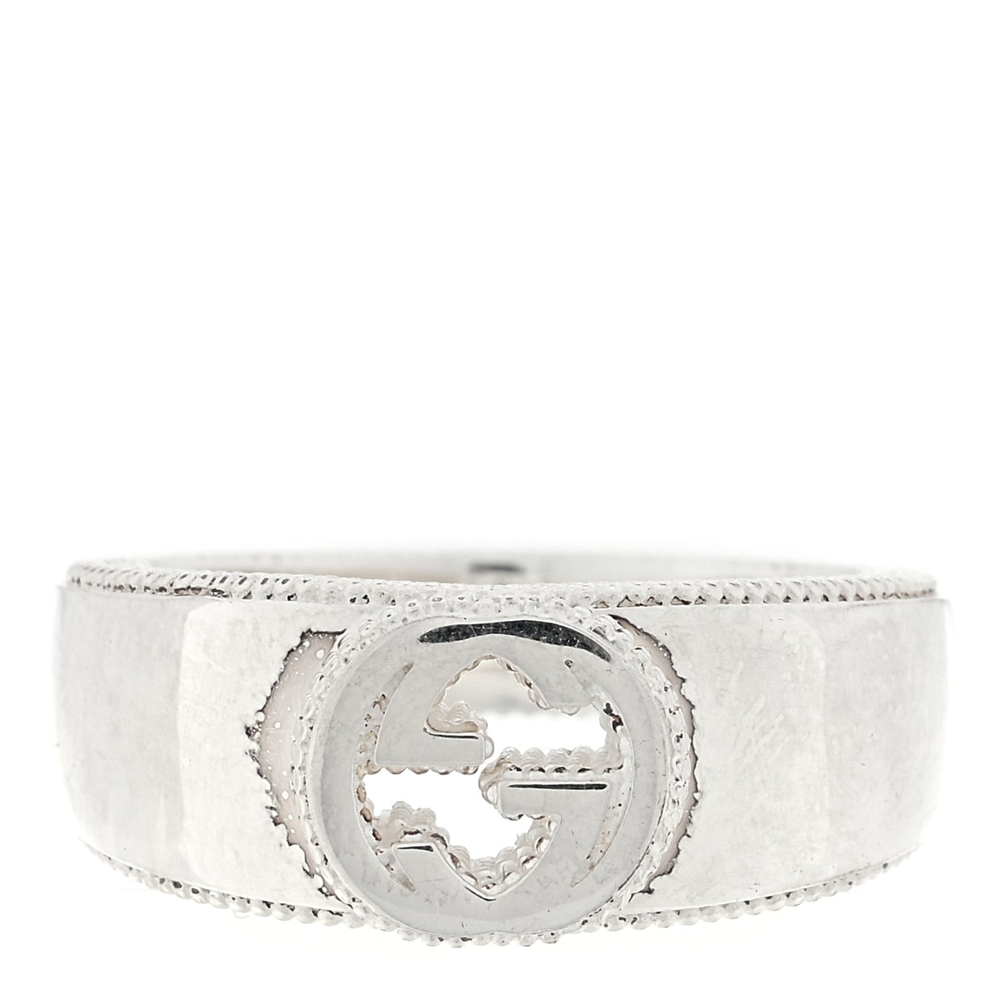 Sterling Silver GG Ring 54 6.75